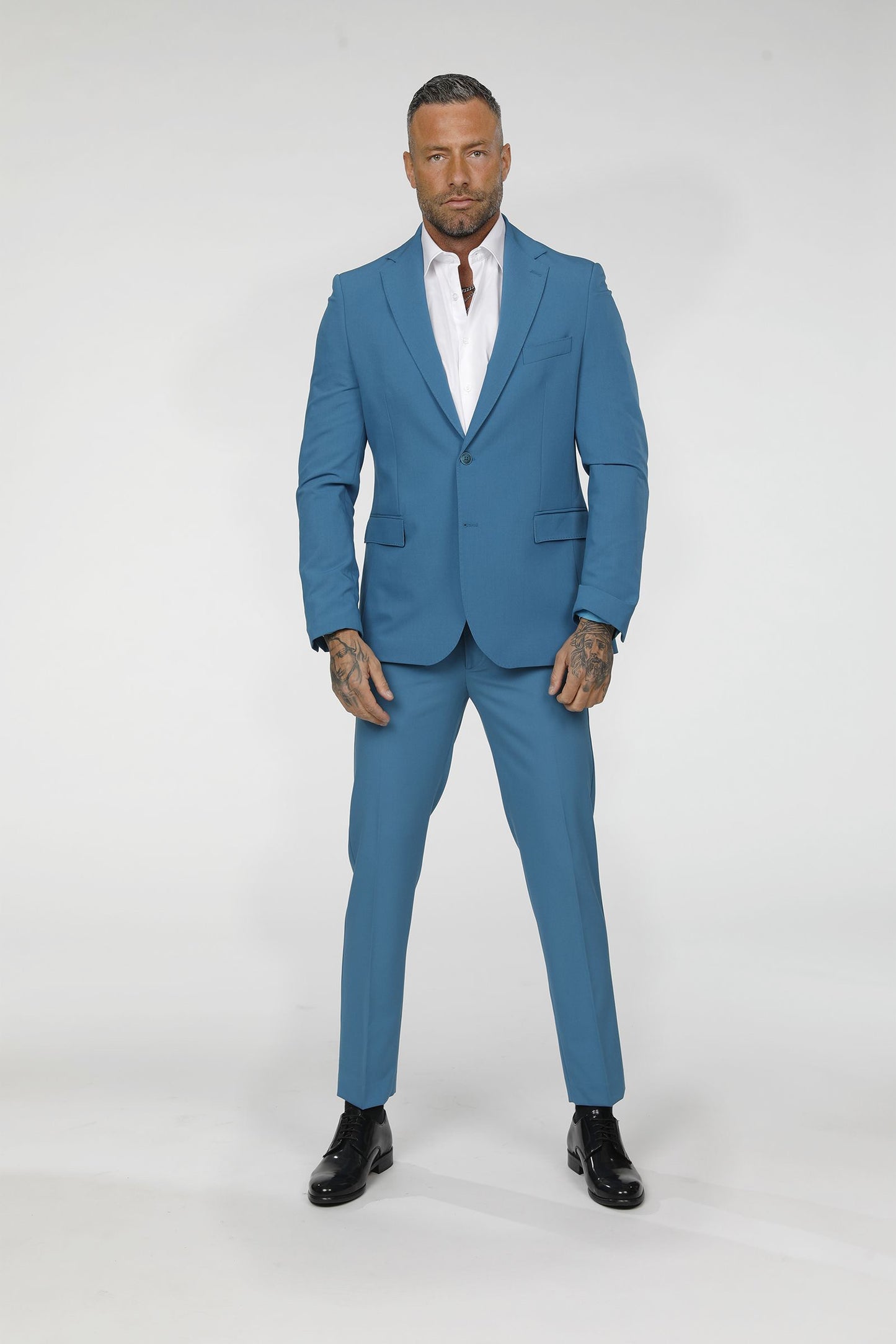 Abito Uomo SLIM -Celeste