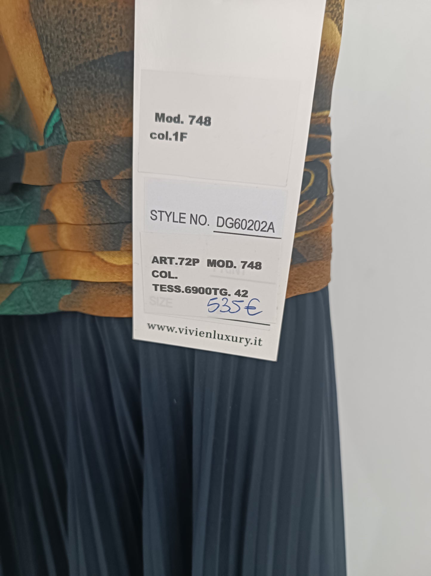 72P - 748 Vivien luxury blu\giallo