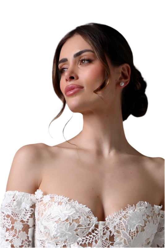 Coppia orecchini Perle singole MEDIA