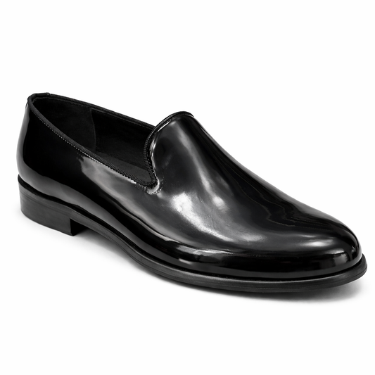 615 mocassino vernice nero