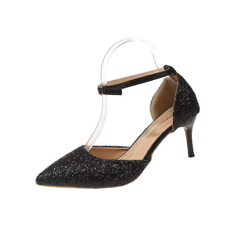 Scarpa NERA glitter - Cerimonia